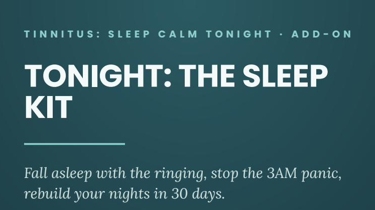 Tonight: The Sleep Kit